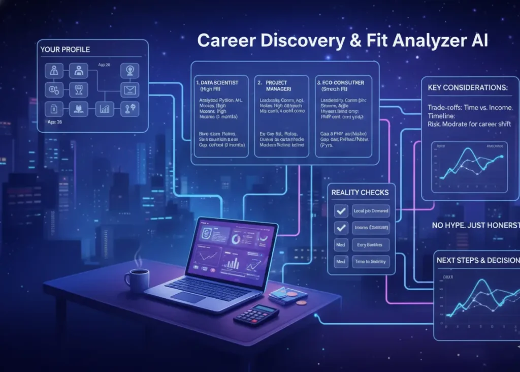 Career Discovery & Fit Analyzer AI prompt